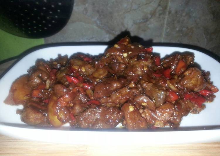 cara membuat Sate Goreng Daging Sapi