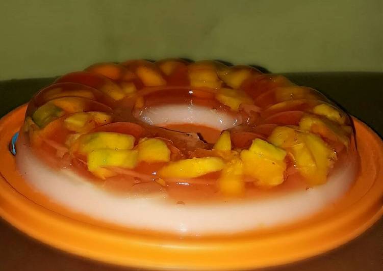 resep lengkap untuk Jelly Mangga Susu