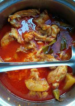 Ayam campur kikil masak simple