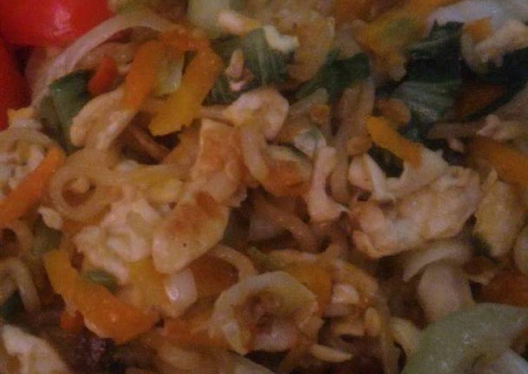 resep masakan Mie orak arik telor ekstra pedas