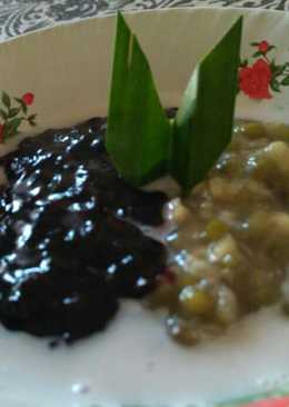 Bubur kacang hijau dan ketan hitam