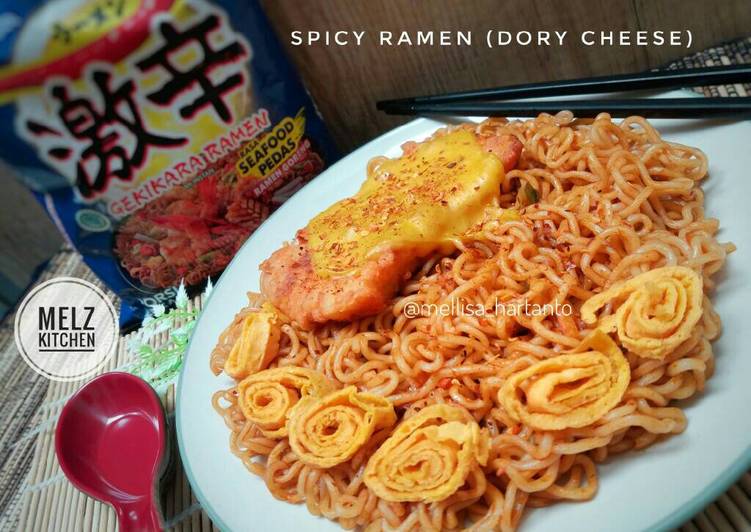 resep lengkap untuk Spicy Ramen (Dory Cheese)