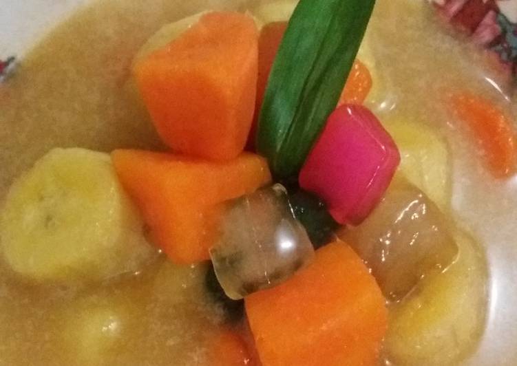 gambar untuk resep Kolak pisang ubi merah candil