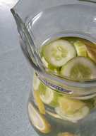 Infused Water Ketimun Nanas dan Lemon