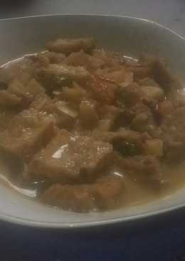 Sambal Goreng kentang + tahu kuah santan