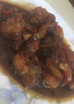 Ayam kecap saos mentega