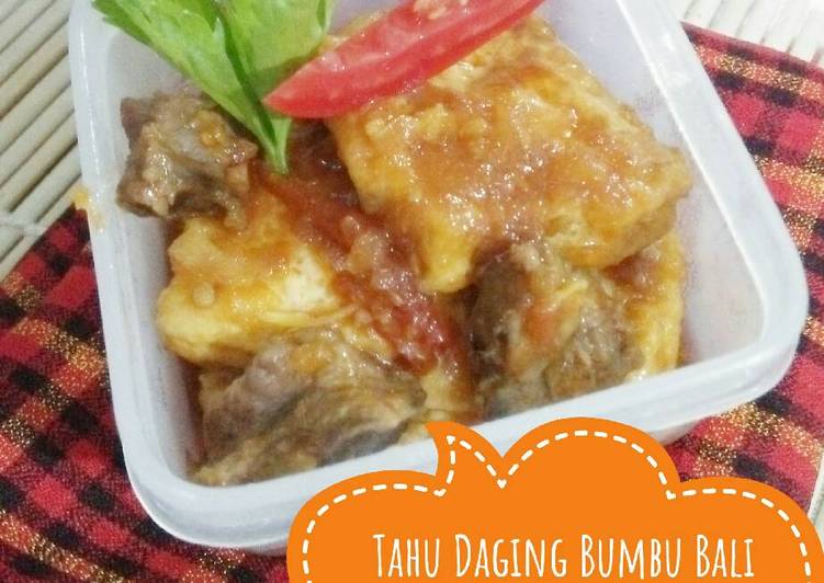 resep Tahu Daging Bumbu Bali Anak anak