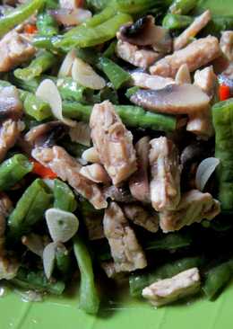 Tumis Kacang Tempe Jamur