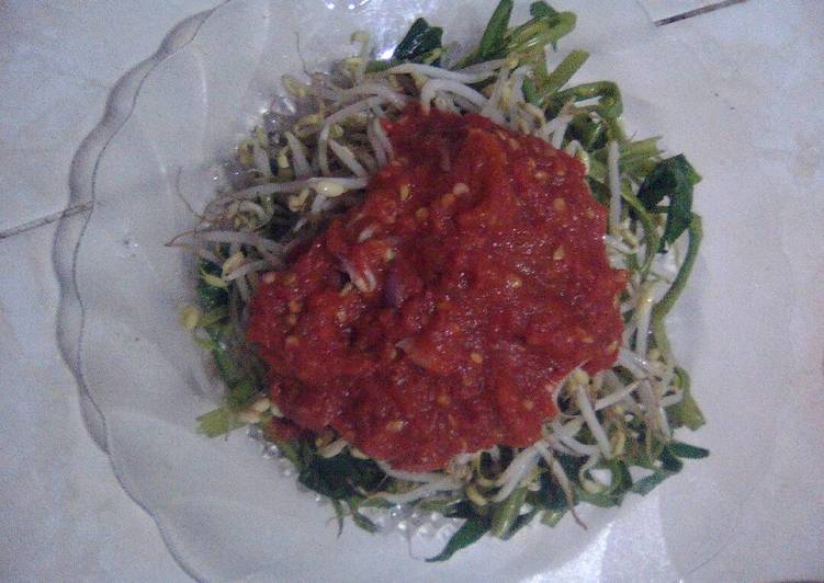 resep Pelecing kangkung