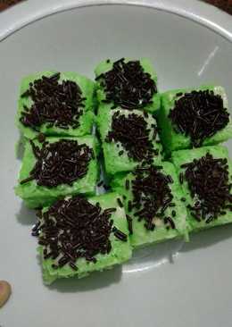 Bolu pandan potong simple