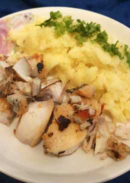 Tenggiri Panggang with Mashed Potato