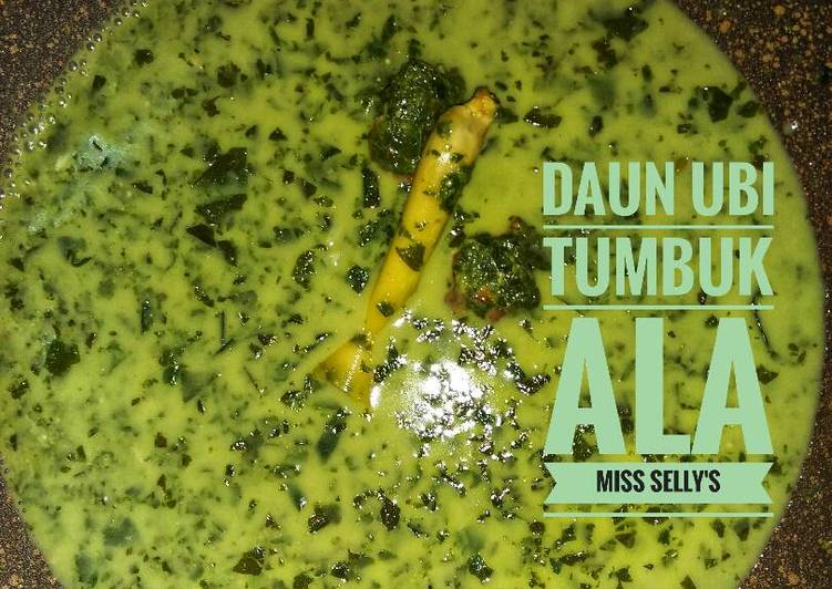 Resep Daun Ubi Tumbuk