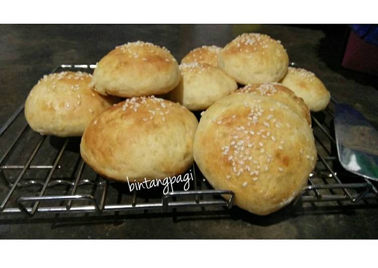 resep makanan Burger Bun Homemade Easy