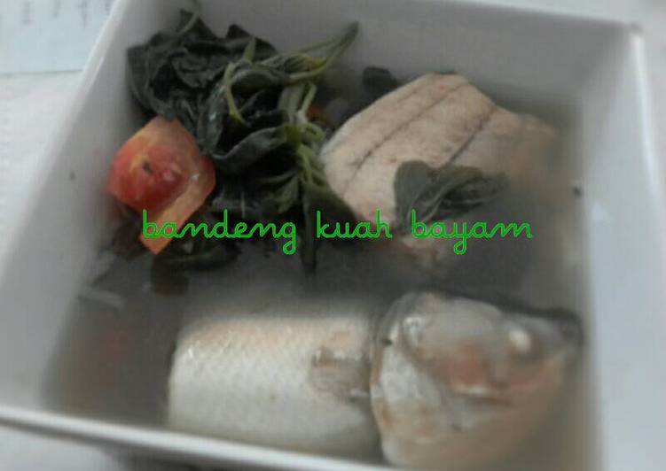 resep makanan Bandeng kuah bayam