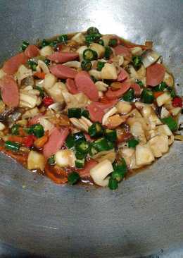 Tumis Jamur Merang Lombok Ijo