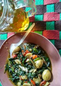 Cah kangkung teri+telor puyuh