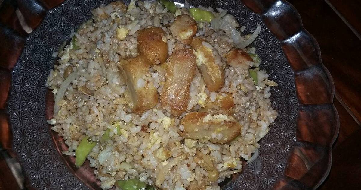  Resep  Nasi  goreng  teri medan nugget  bumbu diiris oleh Tyas 