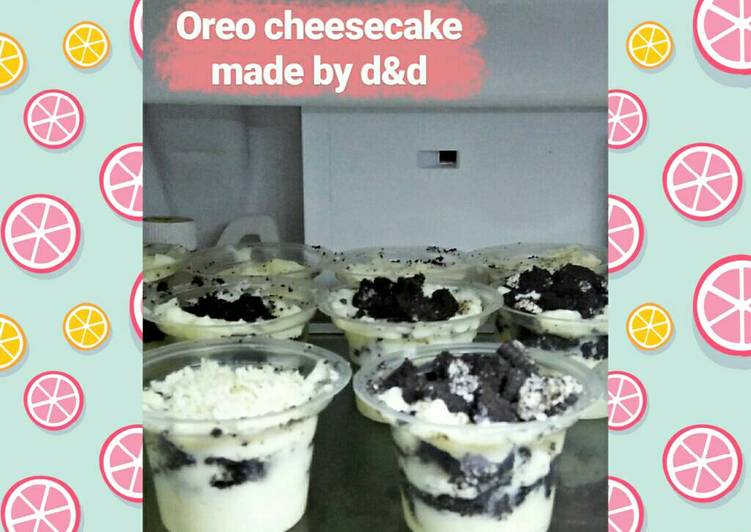 gambar untuk cara membuat Oreo cheesecake #byd&d