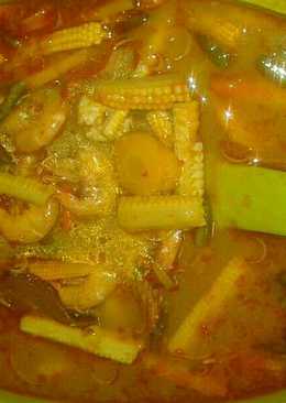 Tom Yam Udang + Sayur