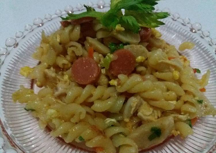 resep masakan Seblak makaroni spiral pedas