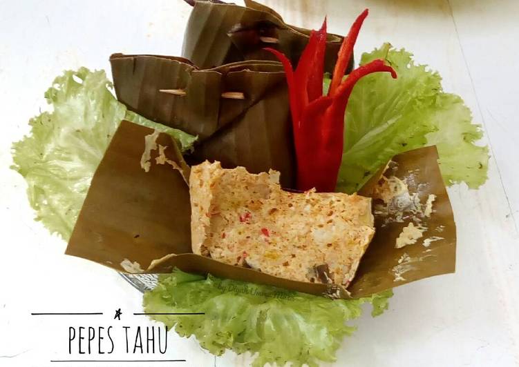 gambar untuk resep makanan Pepes Tahu Jamur Tiram Pedas ala Ummu Musa