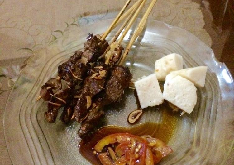 bahan dan cara membuat #KitaBerbagi sate sapi sambal kecap??