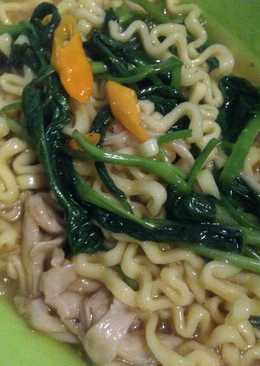 Lo Mie Kangkung Enak dan Cepat