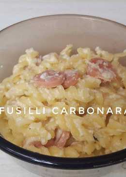 Fusilli carbonara