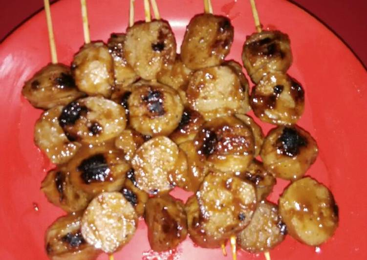 resep makanan bakso sapi bakar saos barbeque