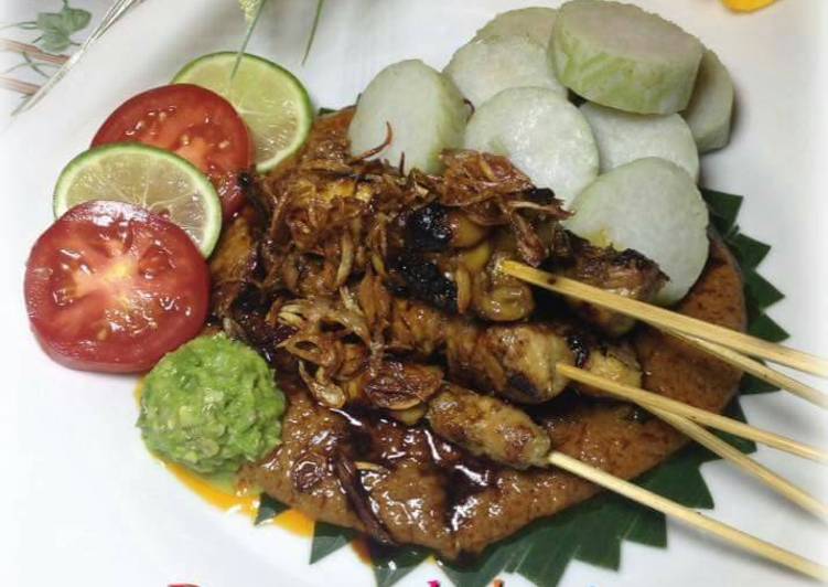 resep makanan Sate ayam bumbu kacang