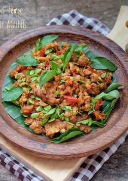 Sambel tempe lamtoro (petai Cina)