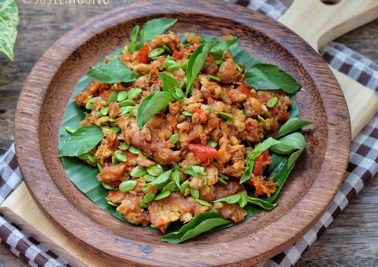 resep lengkap untuk Sambel tempe lamtoro (petai Cina)