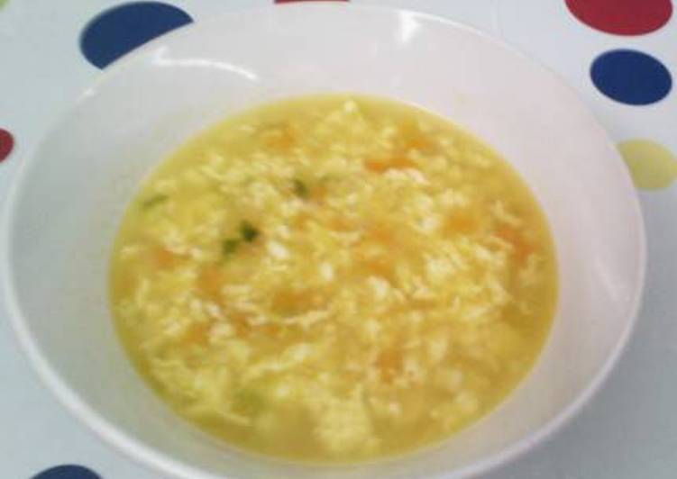 resep masakan Soup jagung manis,wortel,telur