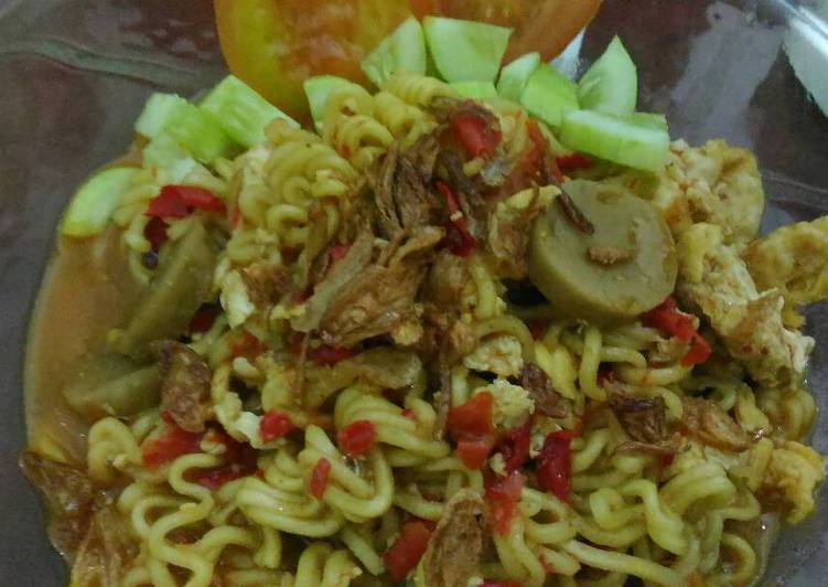 cara membuat indomie rebus tektek