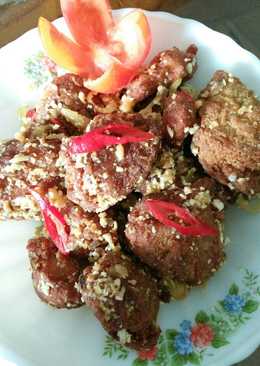 Ayam goreng tepung crispy saos telur asin (kesukaan suami) ala cici ap