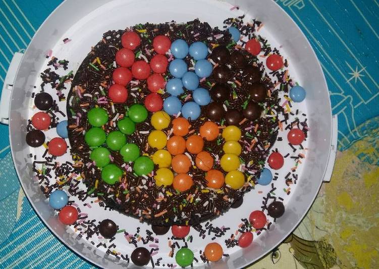 resep makanan Brownies Coklat Nutricake Ala Anak Kos (Magic com)