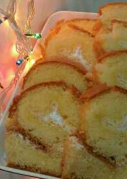 Bolu Jadul Gulung with Butter Cream