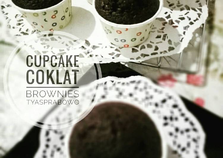 bahan dan cara membuat Cupcake Coklat Brownies