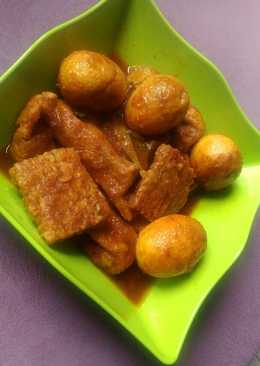 Bali telur, tempe dan tahu