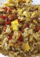 Nasi goreng daging maling telur, simple banget dan enak (non-halal)