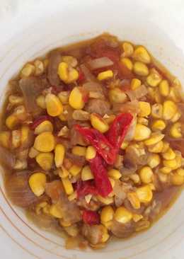 (Menu diet) tumis jagung saos tiram