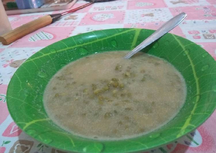 bahan dan cara membuat Bubur kacang hijau