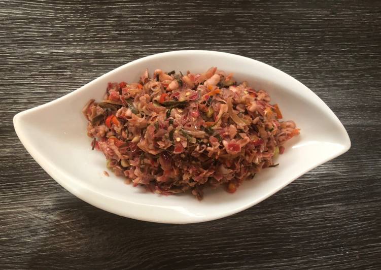 Cumi sambal matah kecombrang recipe main photo