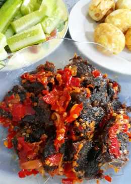 Dendeng balado / dendeng batokok