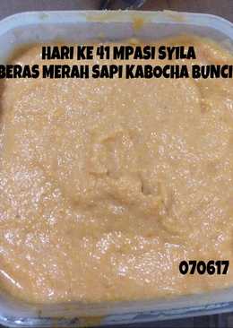 Mpasi 7m 4* beras merah sapi kabocha buncis