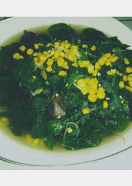 Sayur bening katuk + jagung