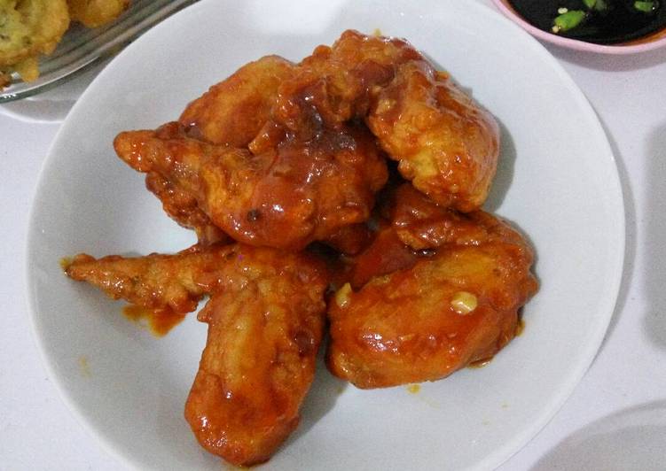 Resep Chicken spicy wings ala ala korea