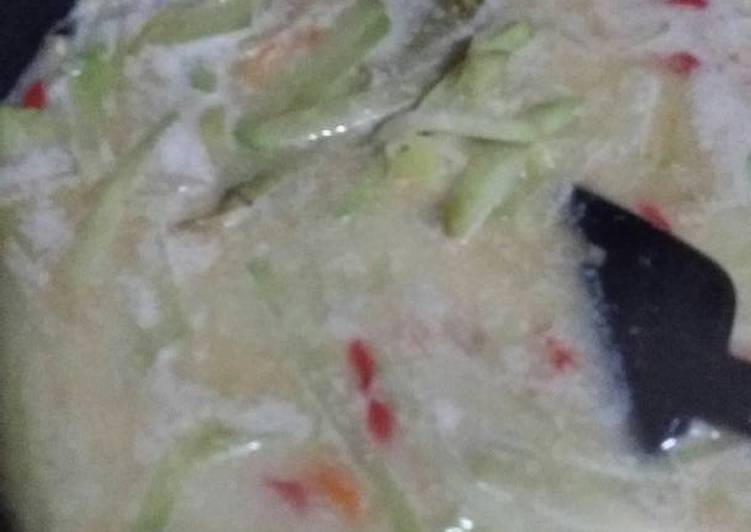 gambar untuk resep makanan Sayur lodeh labu siam sederhana