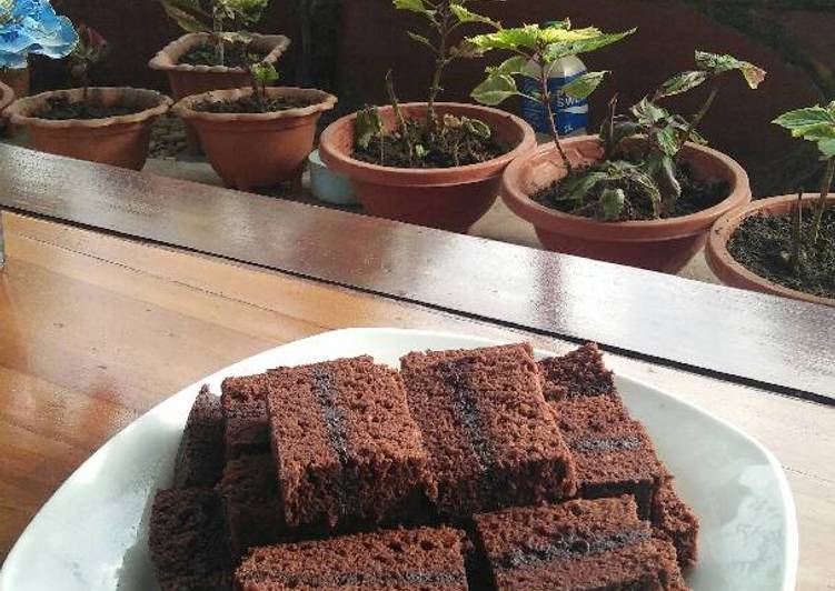 gambar untuk cara membuat Brownies kukus enak, no timbangan