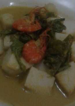 Lontong gulai pakis campur udang #seafood festival